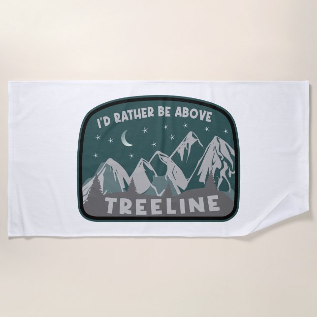 Ich wäre eher über Treeline Strandtuch (Vorderseite)