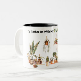 Ich wäre jetzt eher bei meinen Pflanze! Mug Zweifarbige Tasse