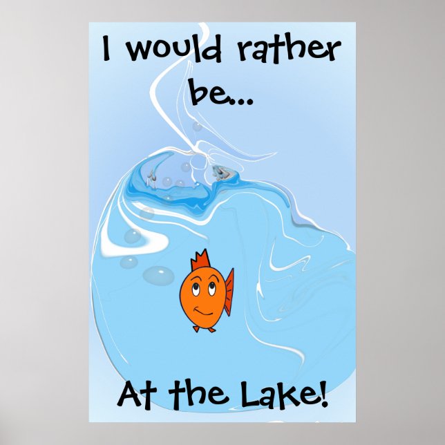 Ich wäre lieber... am See! Poster (Vorne)