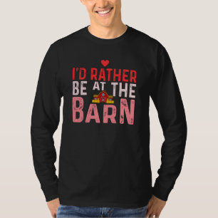 Ich wäre lieber auf dem Pferdehof Besitzer Trainer T-Shirt