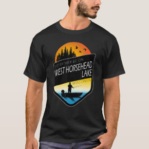Ich wäre lieber auf dem West Horsehead Lake Wiscon T-Shirt