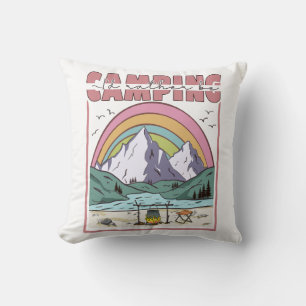 Ich wäre lieber campen kissen