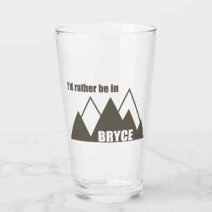 Ich wäre lieber im Berg Bryce Canyon Glas