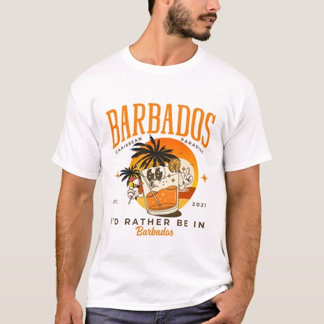 Ich wäre lieber in Barbados T-Shirt (Vorderseite)