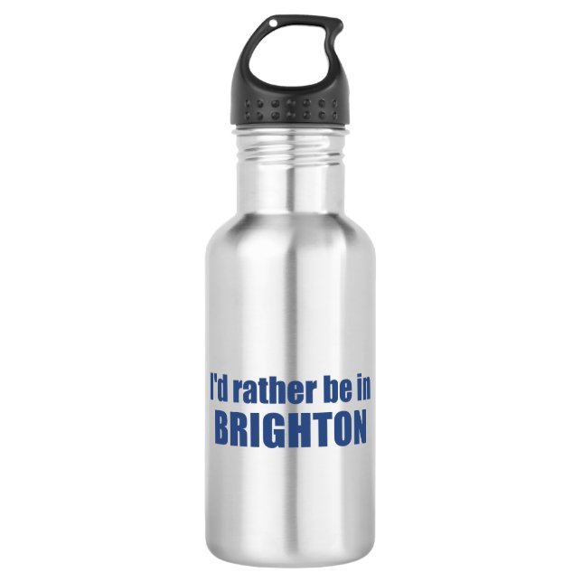 Ich wäre lieber in Brighton Utah Edelstahlflasche (Vorderseite)