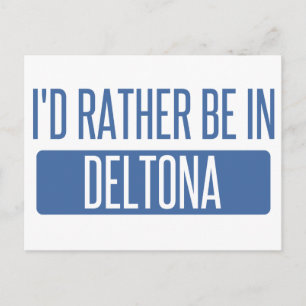 Ich wäre lieber in Deltona Postkarte