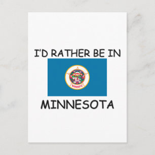 Ich wäre lieber in Minnesota Postkarte