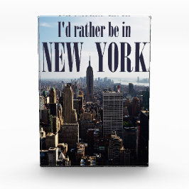 "Ich wäre lieber in New York" Foto Block