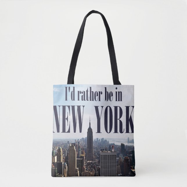 "Ich wäre lieber in New York"-Taschen (Vorderseite)