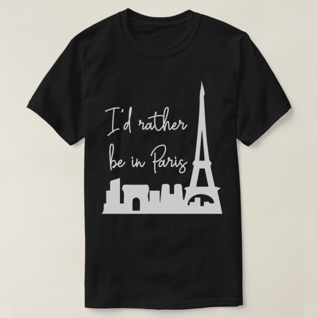 Ich wäre lieber in Paris Pullover (Design vorne)