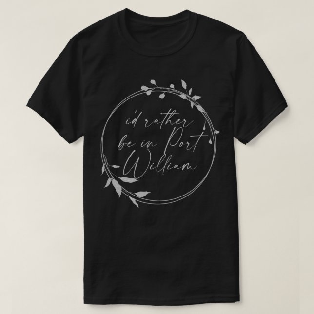 Ich wäre lieber in Port William Wendell Berry T-Shirt (Design vorne)