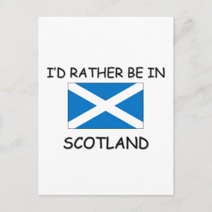 Ich wäre lieber in Schottland Postkarte
