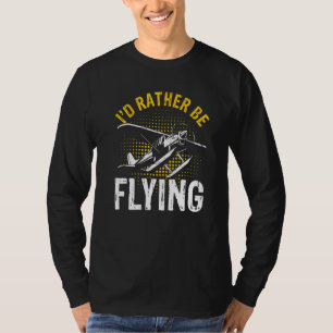 Ich wäre lieber lustig cool Flugzeugpilot Pre T-Shirt