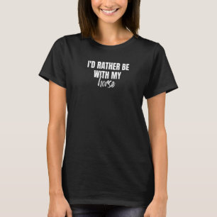 Ich wäre lieber mit meinem Pferd Pferdereiten T-Shirt