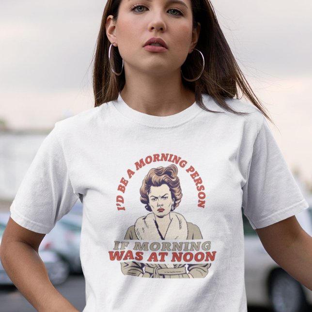 ICH WÄRE MORGEN MENSCH, WENN ICH | FUNNY | RETRO T-Shirt (Von Creator hochgeladen)