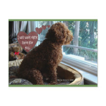 Ich warte gleich hier | Blue Beach Song™ Postkarte