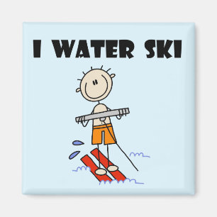 Ich Wasserski T-Shirts und Geschenke Magnet