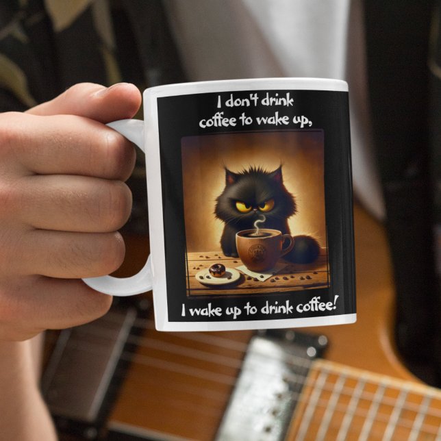 Ich Weckte auf, um Kaffee zu trinken Jumbo-Tasse (Von Creator hochgeladen)