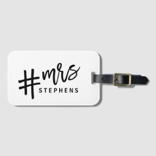 Ich weckte so auf wie diese #verheiratet! MRS. Gepäckanhänger