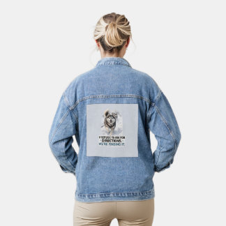 Ich weigere mich, nach dem Weg zu fragen, lustiges Jeansjacke