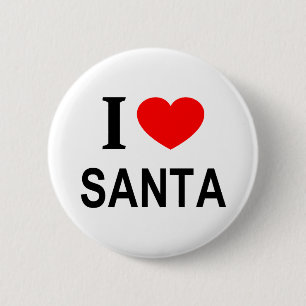 Ich ❤️ WEIHNACHTSMANN Ich liebe Weihnachtsmann Ich Button