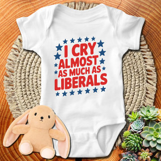 Ich weine fast so viel wie die Liberalen lustig Baby Strampler