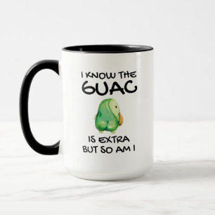 Ich weiß, dass der Guac extra ist, aber bin ich Tasse