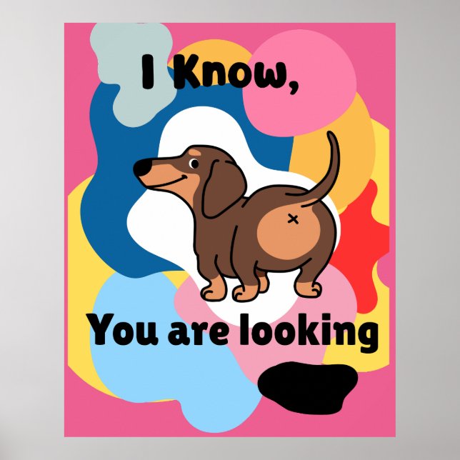 Ich weiß, dass du nachsiehst poster (Vorne)
