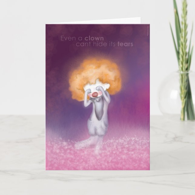 Ich weiß, dass du traurig bist karte (Vorderseite)