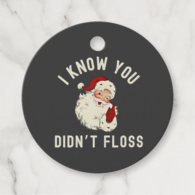 Ich weiß, dass du Weihnachten nicht gefallen hast  Geschenkanhänger (Vorderseite)