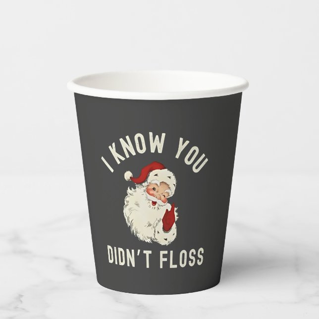 Ich weiß, dass du Weihnachten nicht gefallen hast  Pappbecher (Vorderseite)