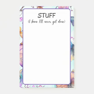 Ich weiß, dass ich nie fertig werde post-it klebezettel