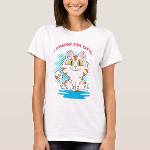 Ich weiß, dass ich Niedlich weiß bin T-Shirt