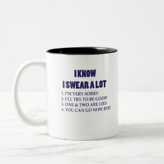 ICH WEISS, DASS ICH SEHR VIEL SCHWACH ZWEIFARBIGE TASSE