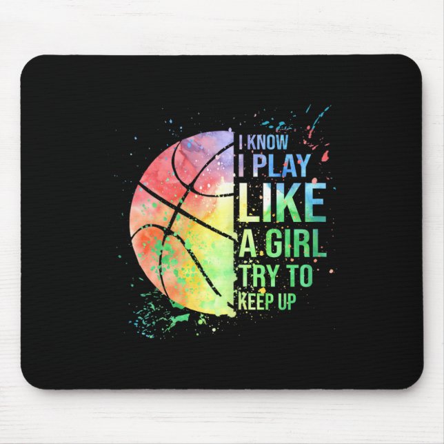 Ich weiß, dass ich wie ein Mädchen spiele und vers Mousepad (Vorne)