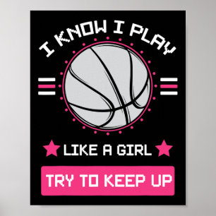 Ich weiß, dass ich wie ein Mädchen spiele und vers Poster