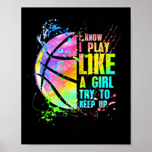 Ich weiß, dass ich wie ein Mädchen spiele und vers Poster