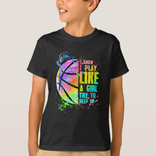 Ich weiß, dass ich wie ein Mädchen spiele und vers T-Shirt