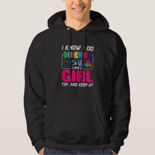 Ich weiß, dass ich Wissenschaft wie ein Mädchen ma Hoodie