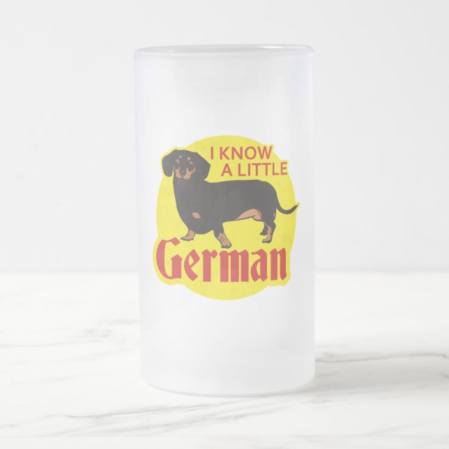 Ich weiß deutsches wenig mattglas bierglas (Mittel)