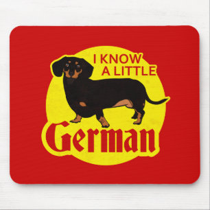 Ich weiß deutsches wenig mousepad