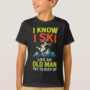 Ich weiß, ich skie - Lustige Skifahren Zitate Free T-Shirt