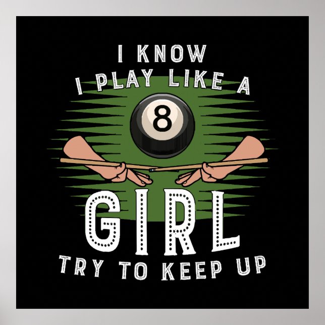 Ich weiß, ich spiele wie ein Mädchen versuchen, bi Poster (Vorne)