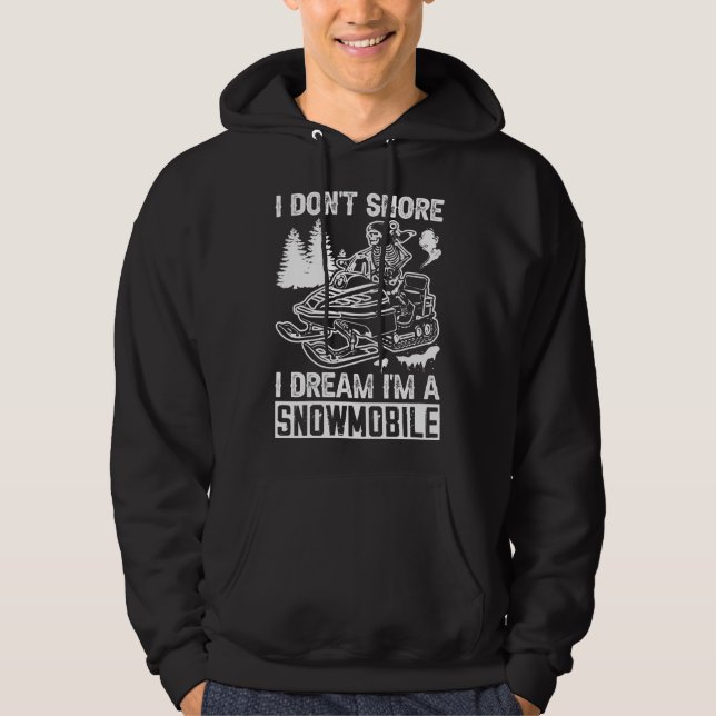 Ich weiß nicht, dass ich ein Schneemobil-Funny bin Hoodie (Vorderseite)