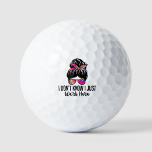 Ich weiß nicht, dass ich hier einfach nur lustige  golfball