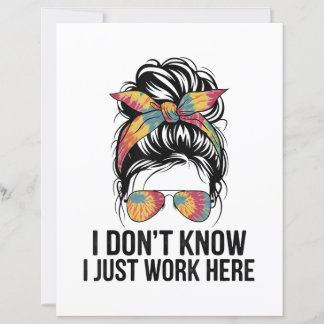 Ich weiß nicht, ich arbeite nur hier lustige Sarka