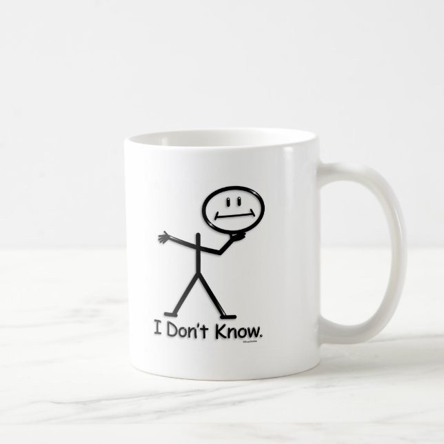 Ich weiß nicht kaffeetasse (Rechts)