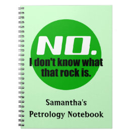 Ich weiß nicht, was dieser Felsen ist (grün) Notizblock