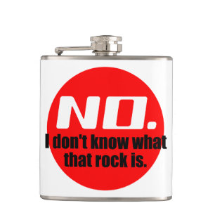 Ich weiß nicht, was dieser Felsen ist (rot) Flachmann