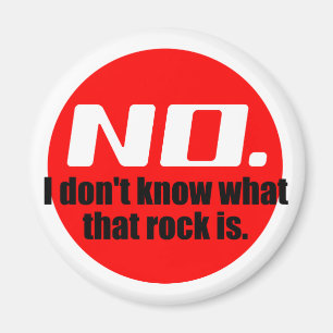 Ich weiß nicht, was dieser Felsen ist (rot) Magnet